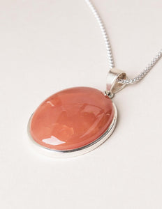 Carnelian Pendant - 24 inch Chain