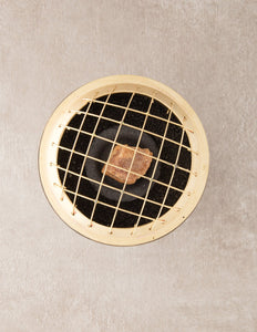 Carved Brass Charcoal Resin Burner