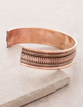 Load image into Gallery viewer, Copper Brass Tibetan Healing Bangle
