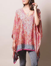Load image into Gallery viewer, Fair Trade Flowy Silk Tunic - Apricot
