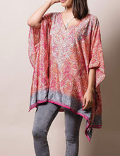 Load image into Gallery viewer, Fair Trade Flowy Silk Tunic - Apricot
