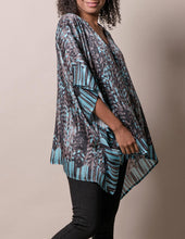Load image into Gallery viewer, Fair Trade Flowy Tunic - Turquoise
