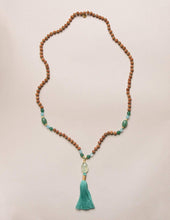 Load image into Gallery viewer, Heart Chakra Green Aventurine &amp; Rudraksha Mala
