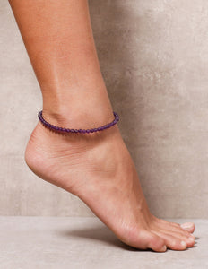 High-Energy Amethyst Anklet