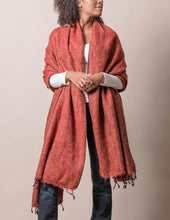 Load image into Gallery viewer, Himalayan Yak Wool Large Wrap - Rust
