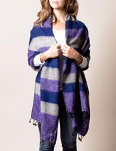 Load image into Gallery viewer, Himalayan Yak Wool Wrap - Purple Haze
