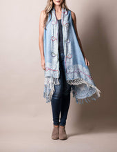 Load image into Gallery viewer, 3-in-1 Jaipur Wrap - Sky
