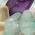 Load image into Gallery viewer, Rainbow Fluorite Gemstone Chip Necklace
