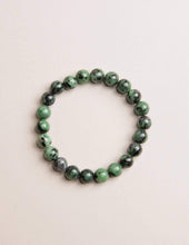 Load image into Gallery viewer, Ruby Zoisite Bead Bracelet
