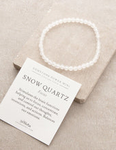 Load image into Gallery viewer, Snow Quartz Mini Energy Gemstone Bracelet
