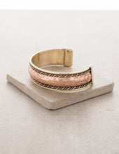 Load image into Gallery viewer, Tibetan Copper Tri-Metal Healing Bangle
