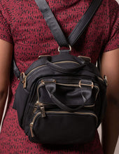 Load image into Gallery viewer, Vegan Leather 3-Way Convertible Bag

