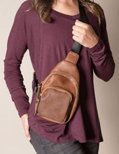 Load image into Gallery viewer, Vegan Leather Crossbody Bag
