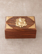Load image into Gallery viewer, Wooden Ganesh Treasure Box
